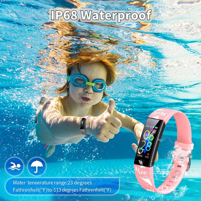 Kids Watch Fitness Tracker, Fitness Watches for Kids, Activity Tracker with Pedometers, Stopwatch, IP68 Waterproof, 11 Sport Modes Smart Watch for Kids Age 6 - 16 Years Old - SopeybayeKids Watch Fitness Tracker, Fitness Watches for Kids, Activity Tracker with Pedometers, Stopwatch, IP68 Waterproof, 11 Sport Modes Smart Watch for Kids Age 6 - 16 Years OldSopeybayeSopeybaye2c356176-94a2-46b4-a2a5-a6fd199215f0PinkKids Watch Fitness Tracker, Fitness Watches for Kids, Activity Tracker with Pedometers